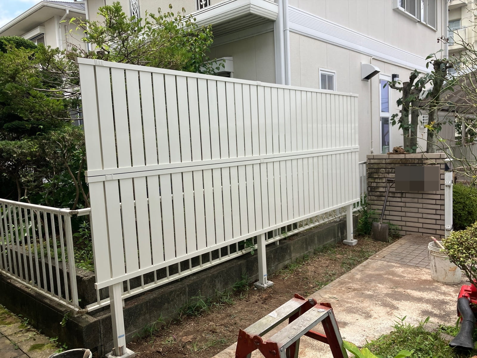 多治見市坂上町　目隠しフェンス取付け工事　完成