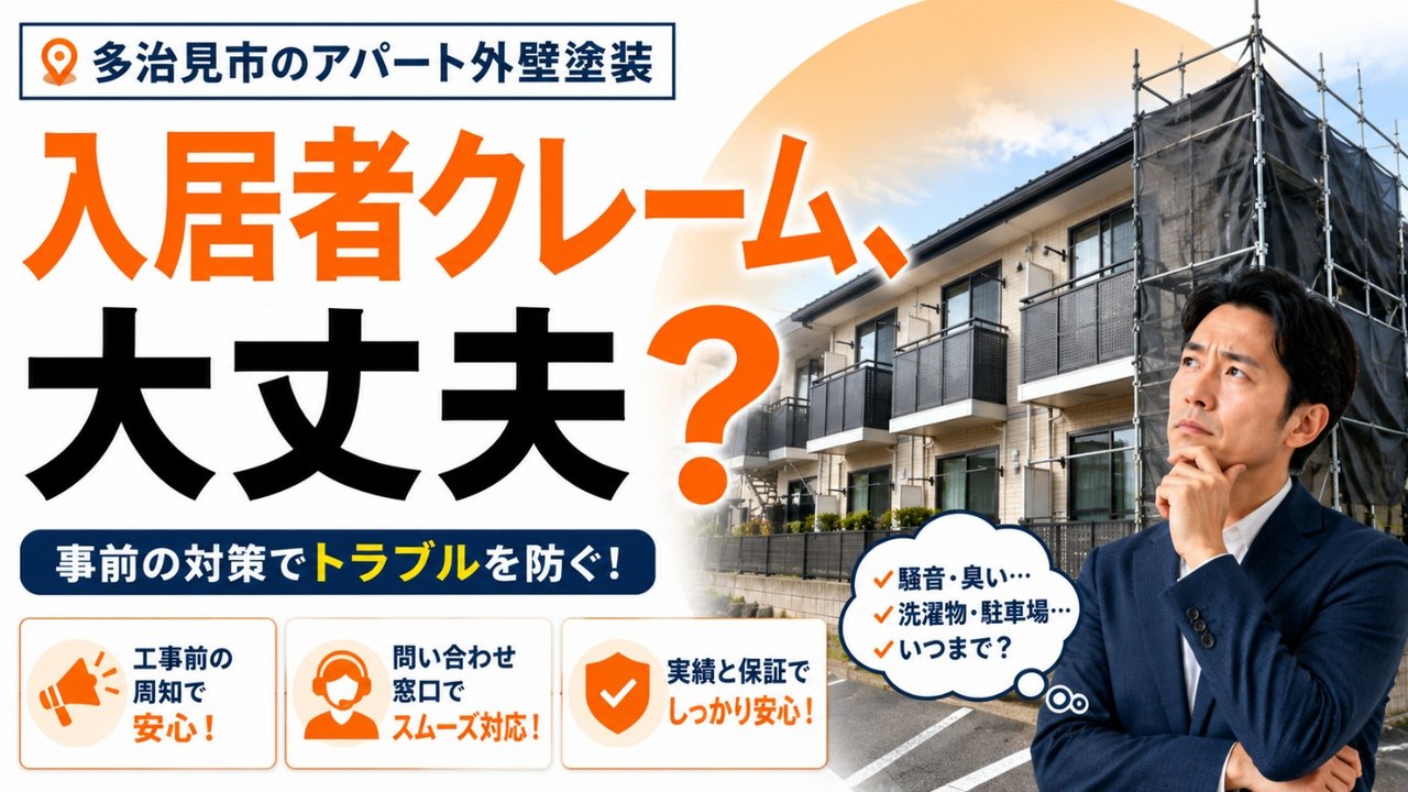 多治見市のアパート外壁塗装｜入居者トラブルを防ぐ対策と会社の選び方